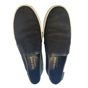 Cole Hann Vince Black Slip On Sneakers Size 6.5